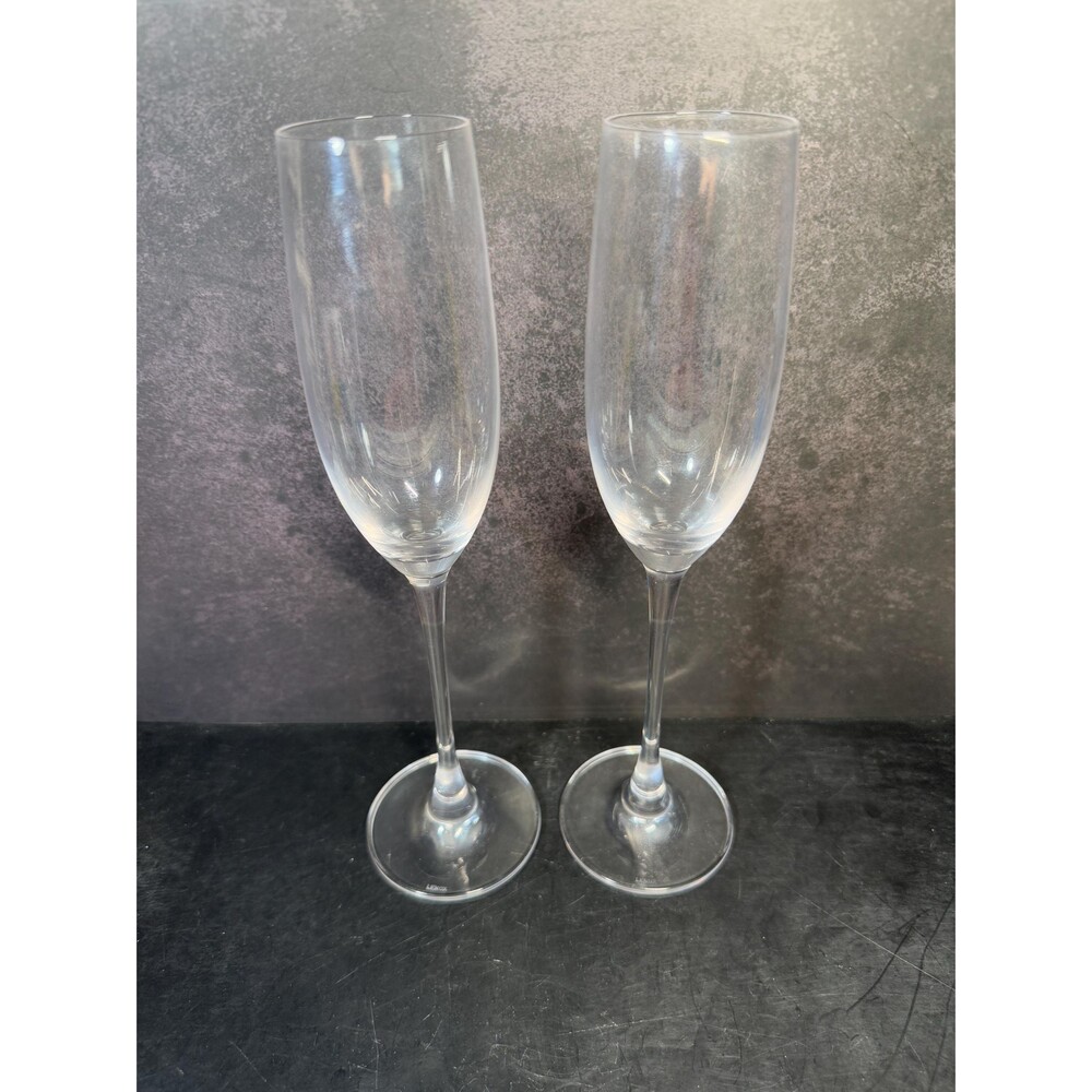 Lenox Crystal Champagne Flutes Set of 2 ~10"
